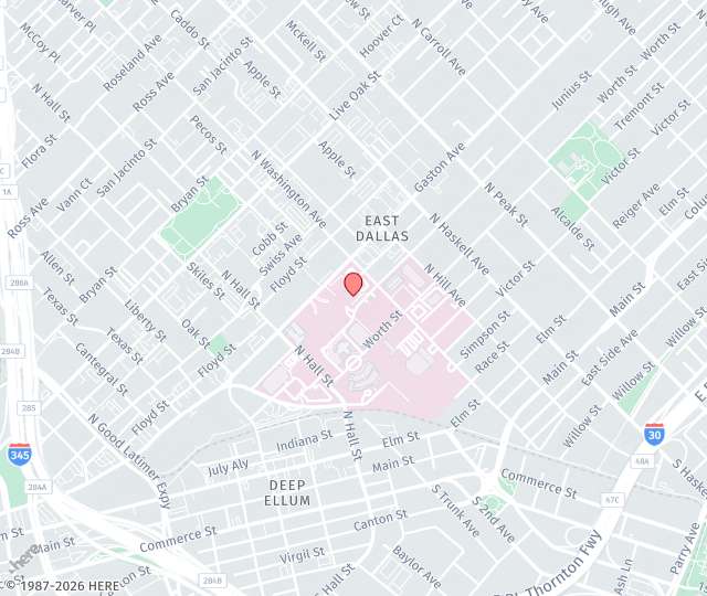 Location Map: 3600 Gaston Ave Dallas, TX 75246